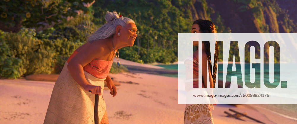 MOANA, from left, Gramma Tala (voice: Rachel House), Moana (voice: Auli i Cravalho), 2016. Walt Disney Studios Motion Pictures courtesy Everett Collection Walt Disney Co. Courtesy Everett Collection !ACHTUNG AUFNAHMEDATUM GESCHÄTZT! PUBLICATIONXNOTxINxCANxCHNxFRAxITAxJPNxNORxPOLxRUSxESPxUKxUSA