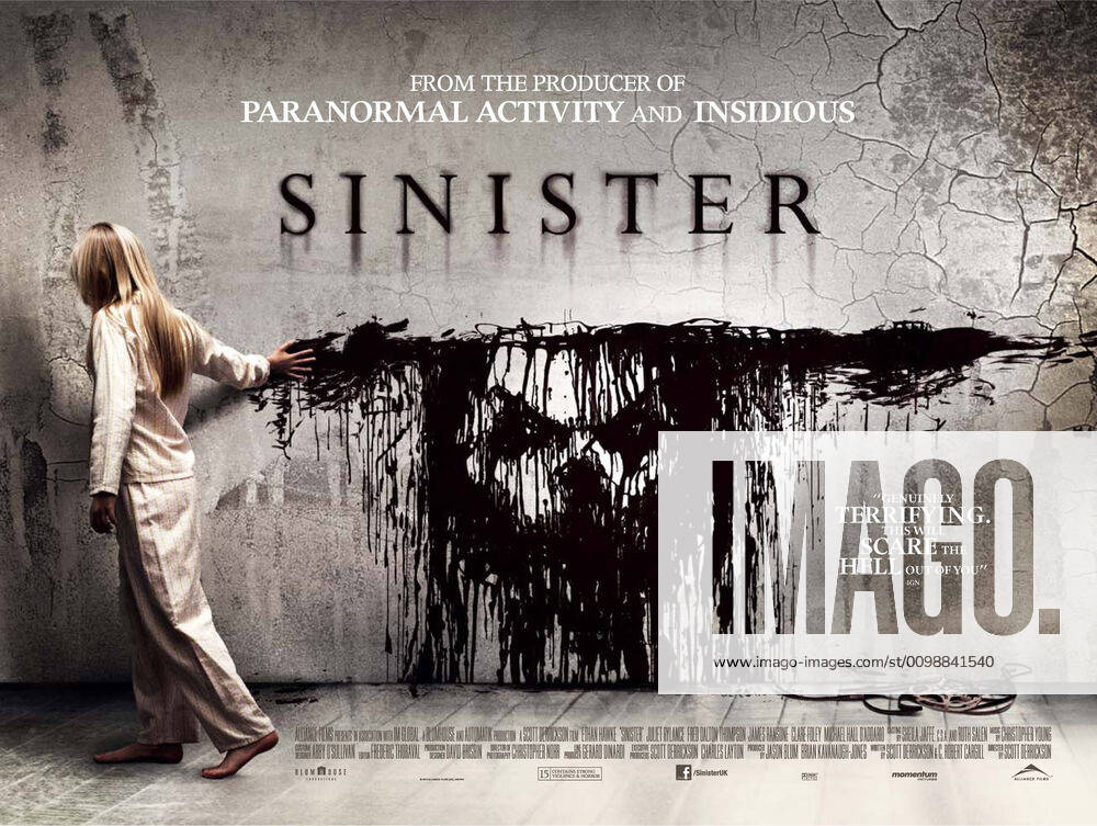 SINISTER, British poster art, 2012. Summit Entertainment Courtesy Everett Collection Summit Entertainment Courtesy Everett Collection !ACHTUNG AUFNAHMEDATUM GESCHÄTZT! PUBLICATIONXNOTxINxCANxCHNxFRAxITAxJPNxNORxPOLxRUSxESPxUKxUSA