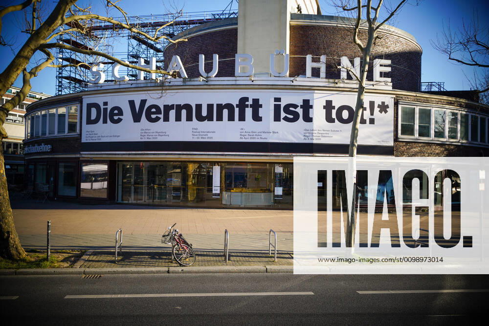 Berlin,Germany,GER,the city in times of the Corona Pandemic At the moment there are no performances at the Theater Schaubühne am Kurfürstendamm due to the pandemic