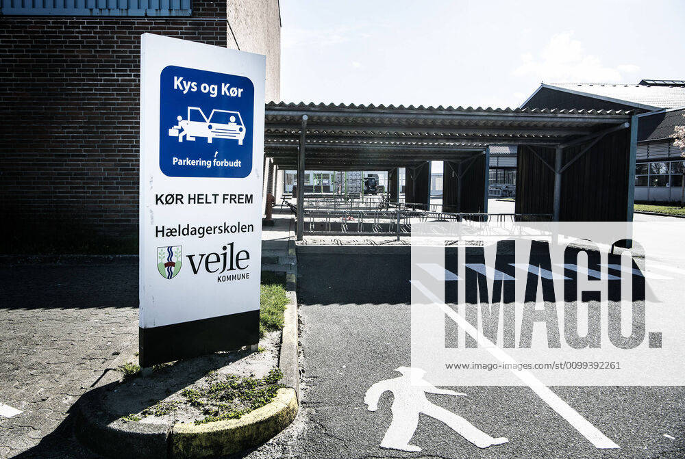 High pressure is underway to prepare for reopening at the full-day school at Vejle, Tuesday, April 14, 2020 The school has been closed due to the risk of infection from coronavirus COVID 19, Vejle,