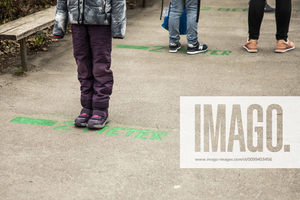 Stengaard School in Gladsaxe Municipality receives first pupils after reopening, Wednesday, April 15, 2020, Denmark,