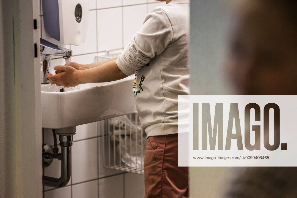 Stengaard School in Gladsaxe Municipality receives first pupils after reopening, Wednesday, April 15, 2020, Denmark,