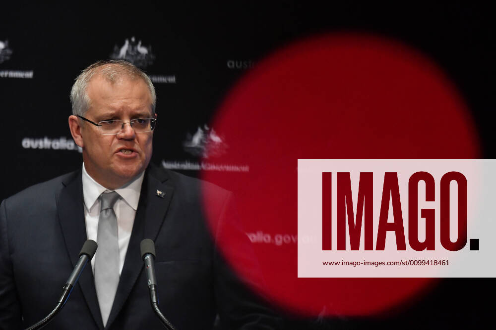 SCOTT MORRISON CORONAVIRUS UPDATE, Prime Minister Scott Morrison gives a coronavirus update at a press conference at Parliament House in Canberra, Thursday, April 16, 2020. ( NO ARCHIVING, , NO USE IN BOOKS WITHOUT CONSENT Canberra ACT AUSTRALIA