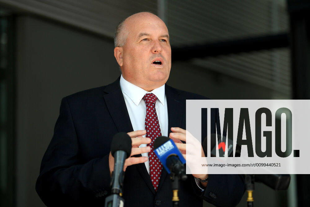 RUBY PRINCESS INVESTIGATION POLICE PRESSER, NSW Police Minister David Elliot addresses media during a press conference at NSW Police Headquarters at Parramatta, Sydney, Friday, April 17, 2020. ( NO ARCHIVING, , NO USE IN BOOKS WITHOUT CONSENT SYDNEY NSW AUSTRALIA