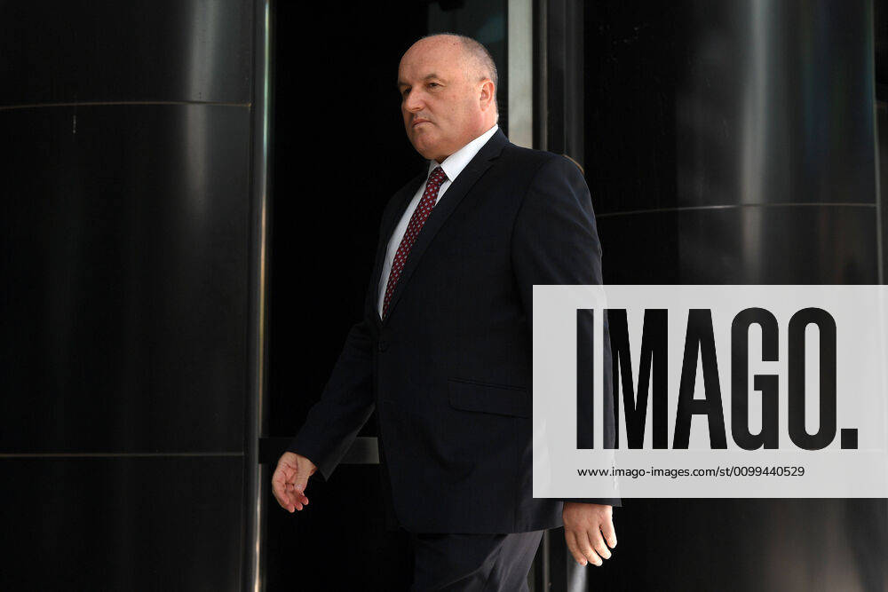 RUBY PRINCESS INVESTIGATION POLICE PRESSER, NSW Police Minister David Elliot arrives to address media during a press conference at NSW Police Headquarters at Parramatta, Sydney, Friday, April 17, 2020. ( NO ARCHIVING, , NO USE IN BOOKS WITHOUT CONSENT SYDNEY NSW AUSTRALIA