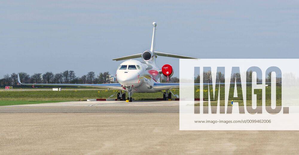 ROTTERDAM 18-04-2020, Rotterdam The Haque Airport. Privejets staan ook stil op Rotterdam vanwege de corona crisis. Rotterdam The Haque Airport (RTHA) x7847591x