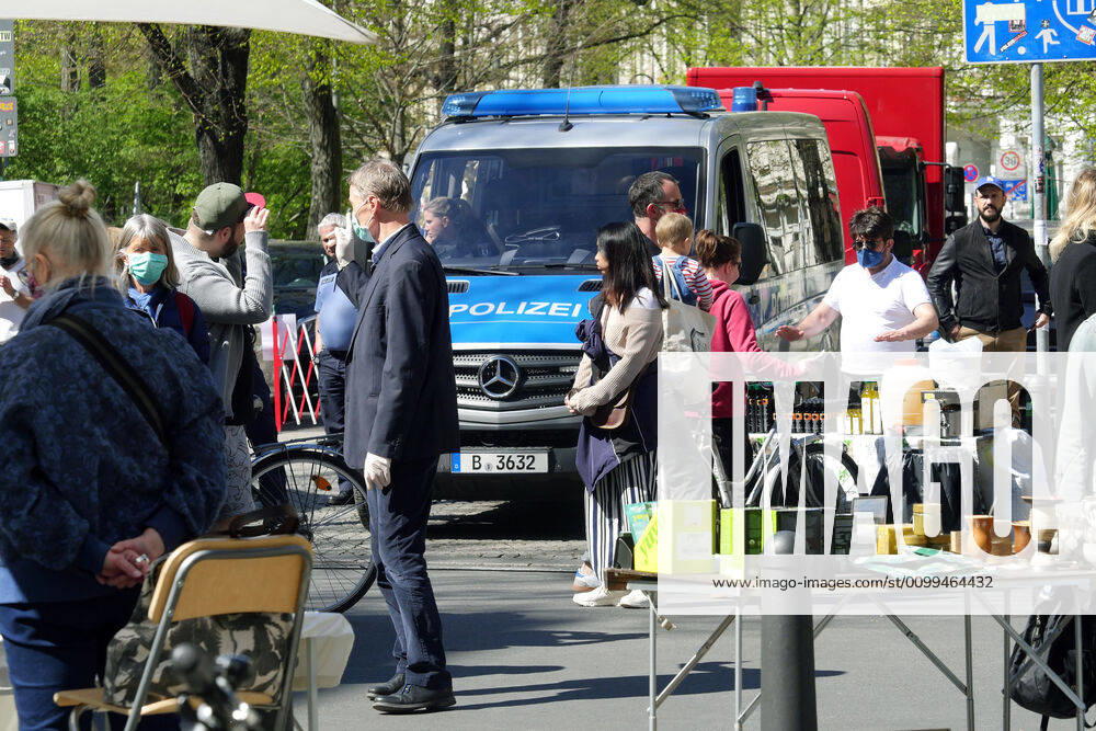 Berlin Germany At the weekend the Kollwitz market is very well attended, people enjoy the great weather and do not let the corona crisis affect them