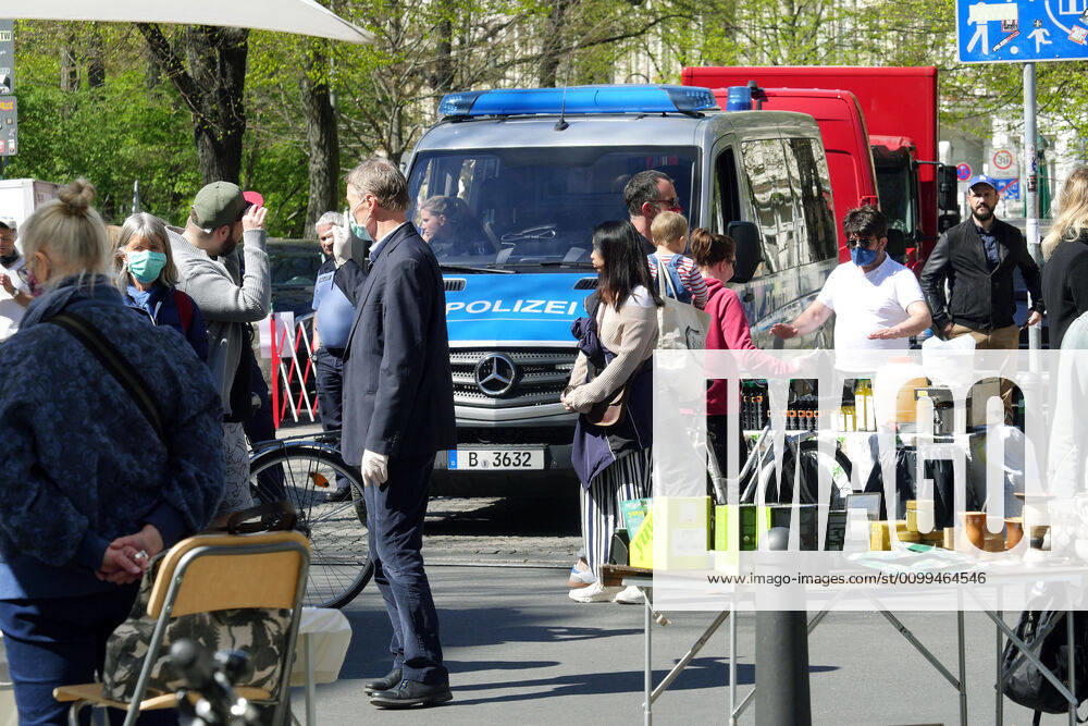 Berlin Germany At the weekend the Kollwitz market is very well attended, people enjoy the great weather and do not let the corona crisis affect them