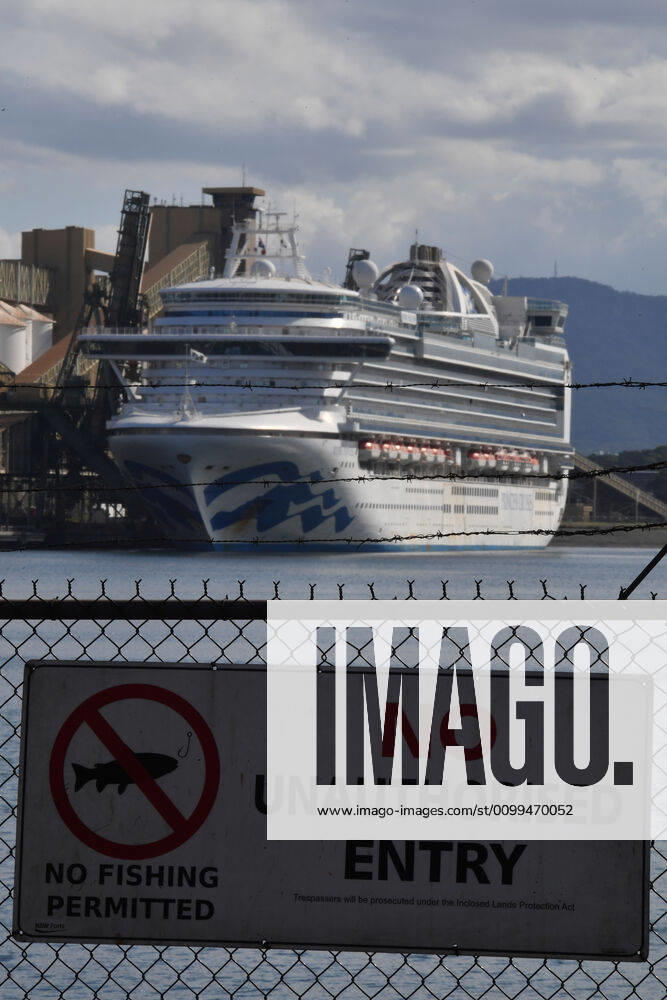 RUBY PRINCESS DEPARTURE, The Ruby Princess cruise remains docked at Port Kembla, Wollongong, Sunday, April 19, 2020. A criminal investigation has been launched into how cruise line operator Carnival Australia was allowed to disembark Ruby Princess passengers in Sydney, resulting in several deaths and COVID-19 outbreaks throughout the country. The Ruby Princess was due to depart Port Kembla today. ( NO ARCHIVING, , NO USE IN BOOKS WITHOUT CONSENT WOLLONGONG NSW AUSTRALIA