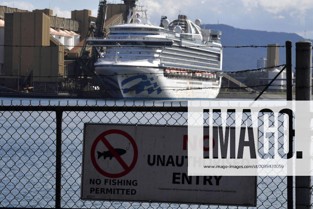RUBY PRINCESS DEPARTURE, The Ruby Princess cruise remains docked at Port Kembla, Wollongong, Sunday, April 19, 2020. A criminal investigation has been launched into how cruise line operator Carnival Australia was allowed to disembark Ruby Princess passengers in Sydney, resulting in several deaths and COVID-19 outbreaks throughout the country. The Ruby Princess was due to depart Port Kembla today. ( NO ARCHIVING, , NO USE IN BOOKS WITHOUT CONSENT WOLLONGONG NSW AUSTRALIA