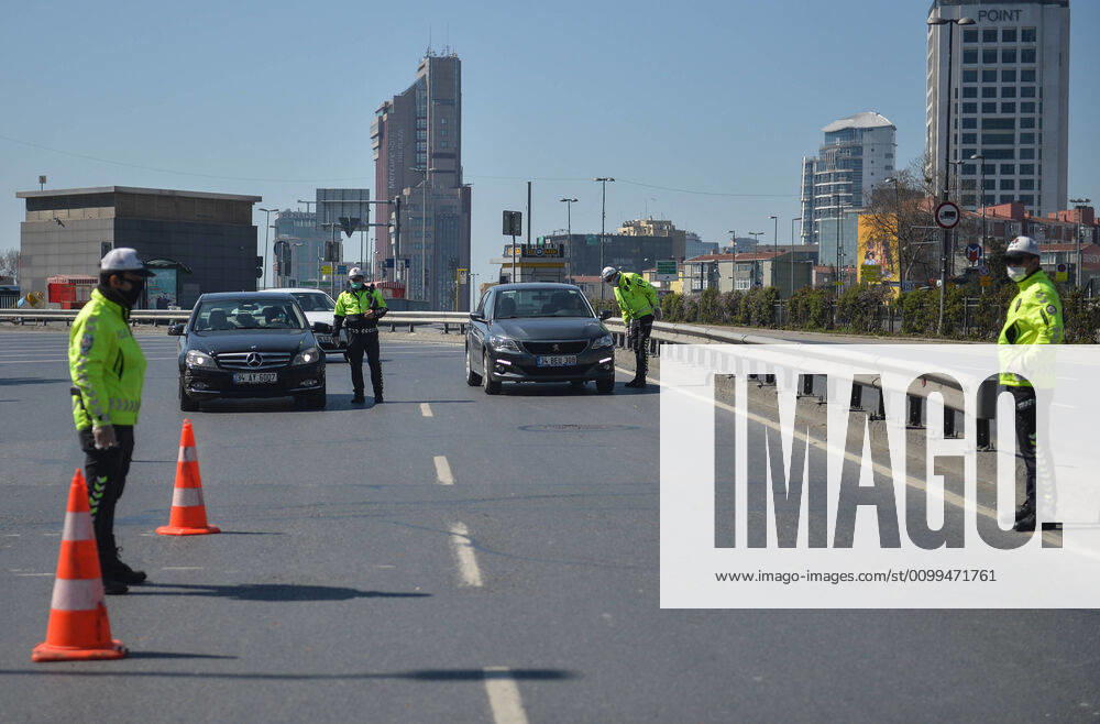 (200419) -- ISTANBUL, April 19, 2020 (Xinhua) -- Policemen check vehicles amid the COVID-19 pandemic in Istanbul, Turkey, April 18, 2020. Turkey s COVID-19 cases on Saturday surged to 82,329 after 3,783 new cases were confirmed, becoming the hardest-hit country of the novel coronavirus in the Middle East. (Xinhua) TURKEY-ISTANBUL-COVID-19