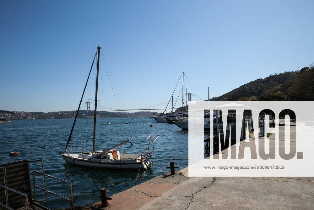 Kurucesme, one of the touristic spot at Bosphorus in Istanbul, Saturday, April 18, 2020, during a two-day curfew declared by the government in an attempt to control the spread of coronavirus.