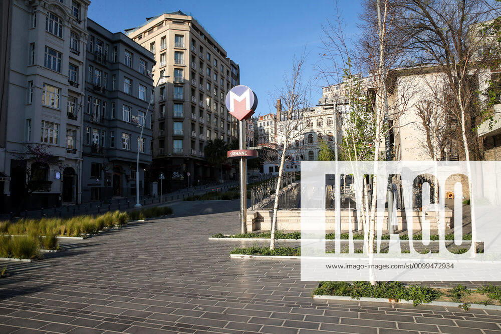 Historical Galata district in Istanbul, Saturday, April 18, 2020, during a two-day curfew declared by the government in an attempt to control the spread of coronavirus.