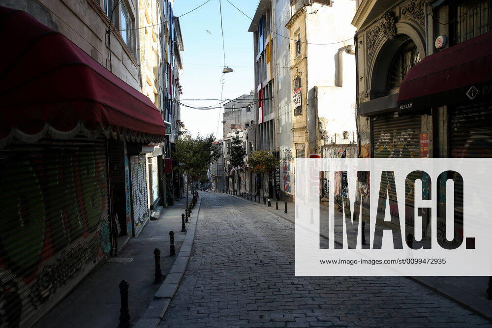 Historical Galata district in Istanbul, Saturday, April 18, 2020, during a two-day curfew declared by the government in an attempt to control the spread of coronavirus.