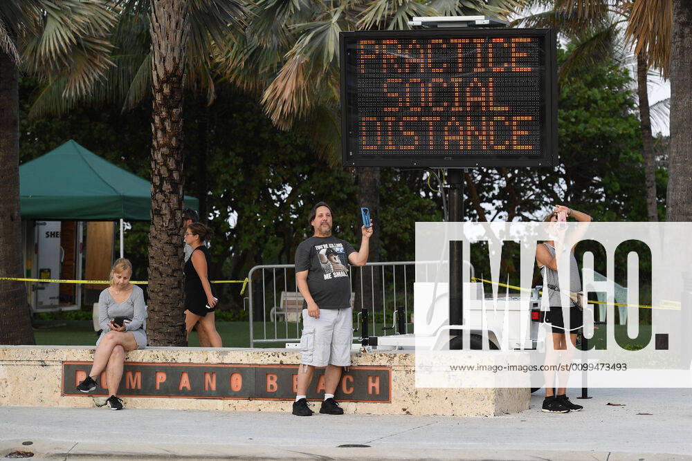 POMPANO BEACH, FL - APRIL 18: General view of South Florida as beaches remain closed during the Coronavirus (COVID-19) pandemic on April 18, 2020 in Pompano Beach, Florida.