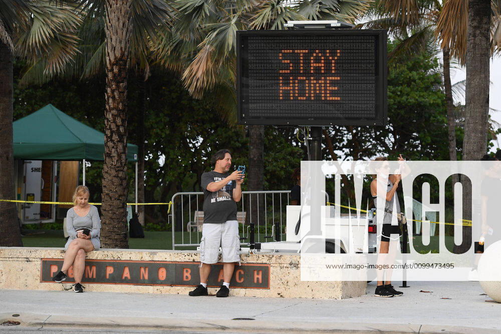 POMPANO BEACH, FL - APRIL 18: General view of South Florida as beaches remain closed during the Coronavirus (COVID-19) pandemic on April 18, 2020 in Pompano Beach, Florida.