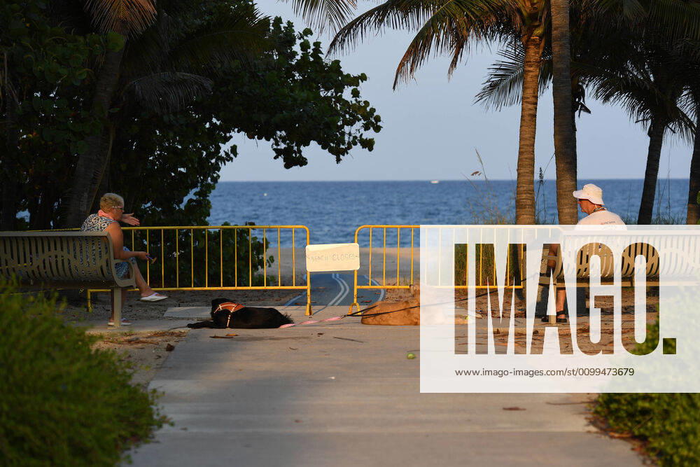 POMPANO BEACH, FL - APRIL 18: General view of South Florida as beaches remain closed during the Coronavirus (COVID-19) pandemic on April 18, 2020 in Pompano Beach, Florida.