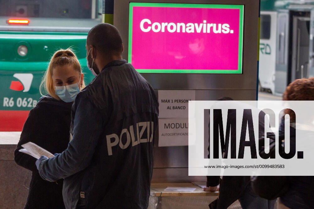 Milan, Coronavirus Covid 19 emergency, increase in commuters at Cadorna station as the start date of phase 2 approaches. Checks on certifications by law enforcement agencies (Massimo Alberico Fotogramma, Milan - 2020-04-20) p.s. la foto e utilizzabile nel rispetto del contesto in cui e stata scattata, e senza intento diffamatorio del decoro delle persone rappresentate
