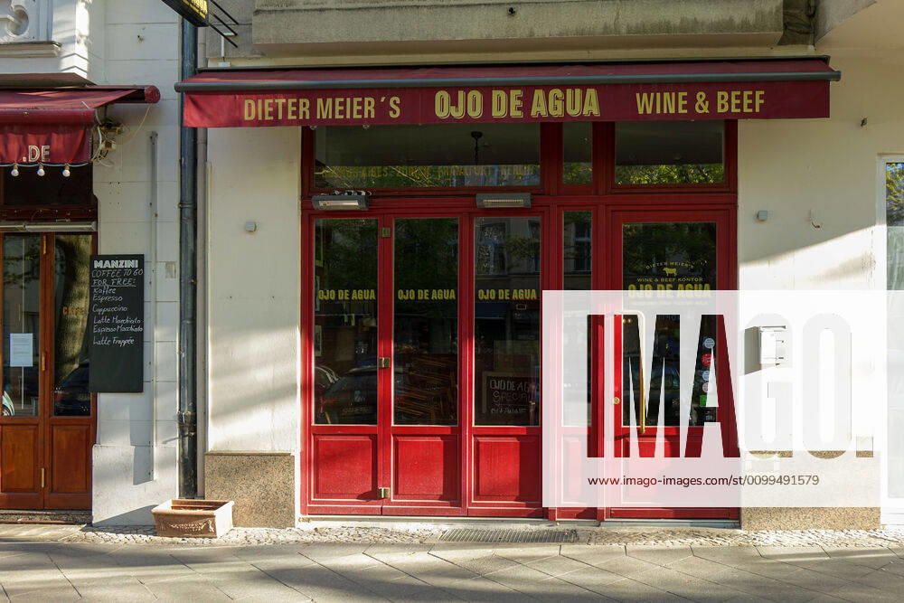 Berlin,Germany,GER,the city at the time of the Corona pandemic Dieter Meiers Oho de Agua Wine and Beef Restaurant