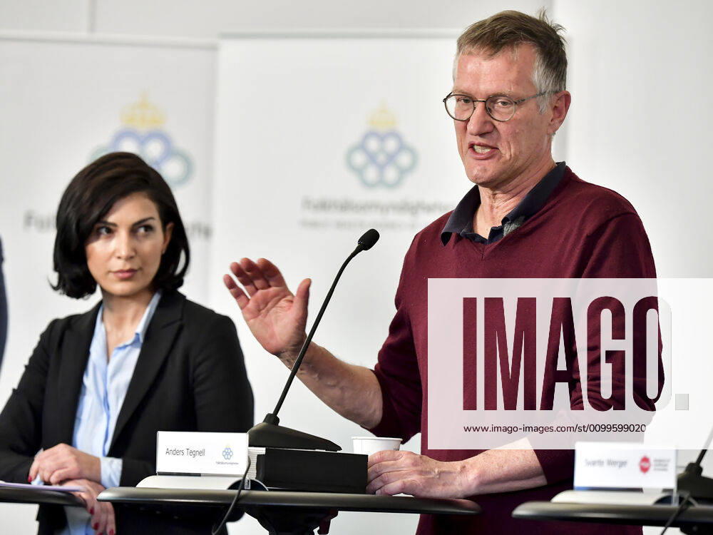 State epidemiologist Anders Tegnell of the Public Health Agency of Sweden during the daily news conference on the coronavirus, Covid 19 situation in Stockholm, Sweden, April 22, 2020 STOCKHOLM Sweden