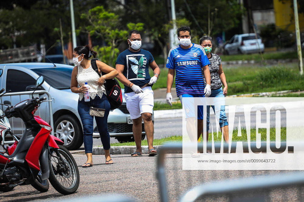 BELÉM, PA - 22.04.2020: CORONAVÍRUS EM BELÉM - Pará reaches 1,195 cases and has 90% of the ICU beds occupied for treatment of Covid-19 this Wednesday (22). State has 580 beds available. Government awaits the arrival of respirators from China to install an additional 400 beds. in the photo, movement at the Hospital de Campanha in Belém. x1906565x FilipexBispo