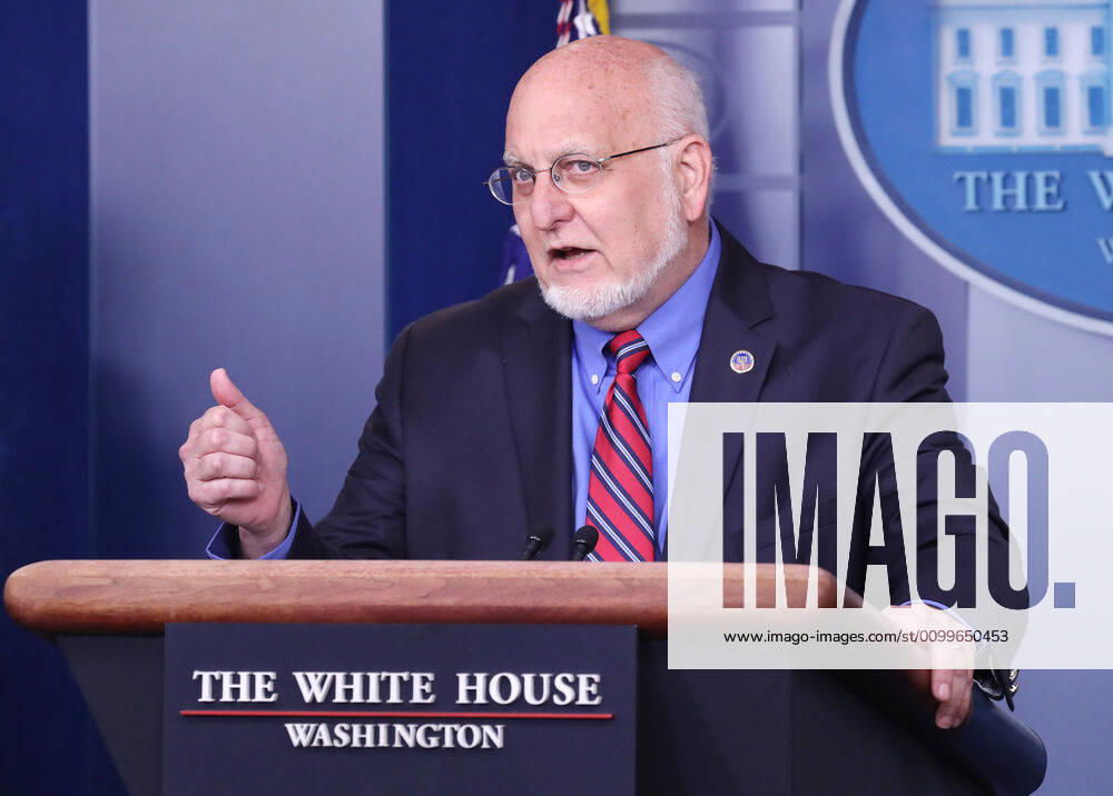 CDC Director Robert Redfield is joined by members of the Coronavirus Task Force, delivers remarks on the COVID-19 pandemic in the James S. Brady Press Briefing Room of the White House in Washington, DC, USA, 22 April 2020 Washington USA - ZUMAs152 20200422_zaa_s152_055