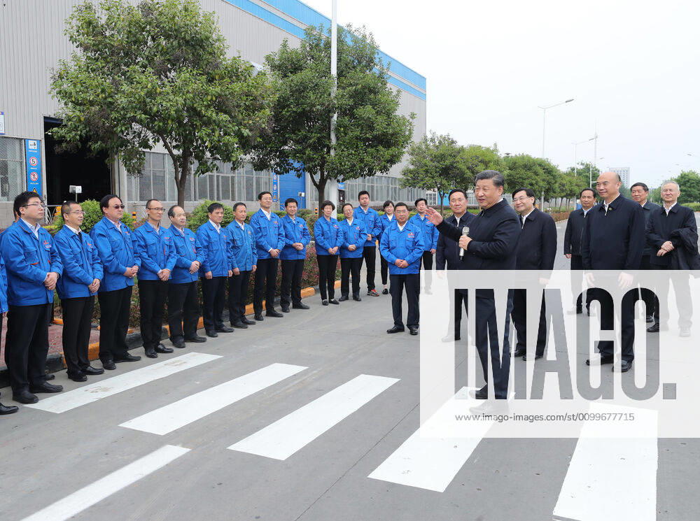 (200423) -- XI AN, April 23, 2020 -- Chinese President Xi Jinping, also general secretary of the Communist Party of China Central Committee and chairman of the Central Military Commission, visits Shaanxi Automobile Holding Group in Xi an, capital of northwest China s Shaanxi Province, April 22, 2020. Xi on Wednesday inspected the city of Xi an during his trip to northwest China s Shaanxi Province. ) CHINA-SHAANXI-XI AN-XI JINPING-INSPECTION (CN) JuxPeng