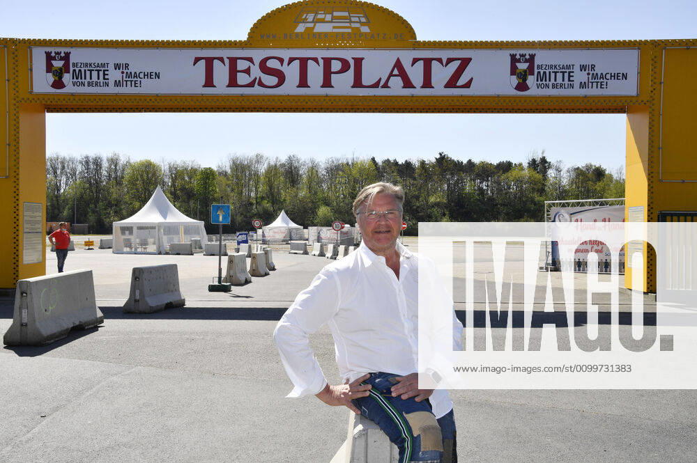 Michael Roden, 1 Chairman of the Showmens Association Berlin The central fairground at Kurt Schumacher Damm 207 becomes the first corona test station in Berlin Berlin, 23 04 2020 Foto:xF.xFuturexImage