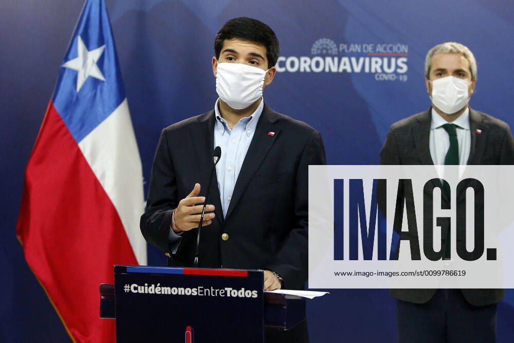 The Minister of National Assets, Julio Isamit and the Minister of the Interior, Gonzalo Blumel, announce the COVID 19 Territorial Viewer open to the public Paul Plaza MBN Via Aton Chile, Santiago Chile Aton 414056