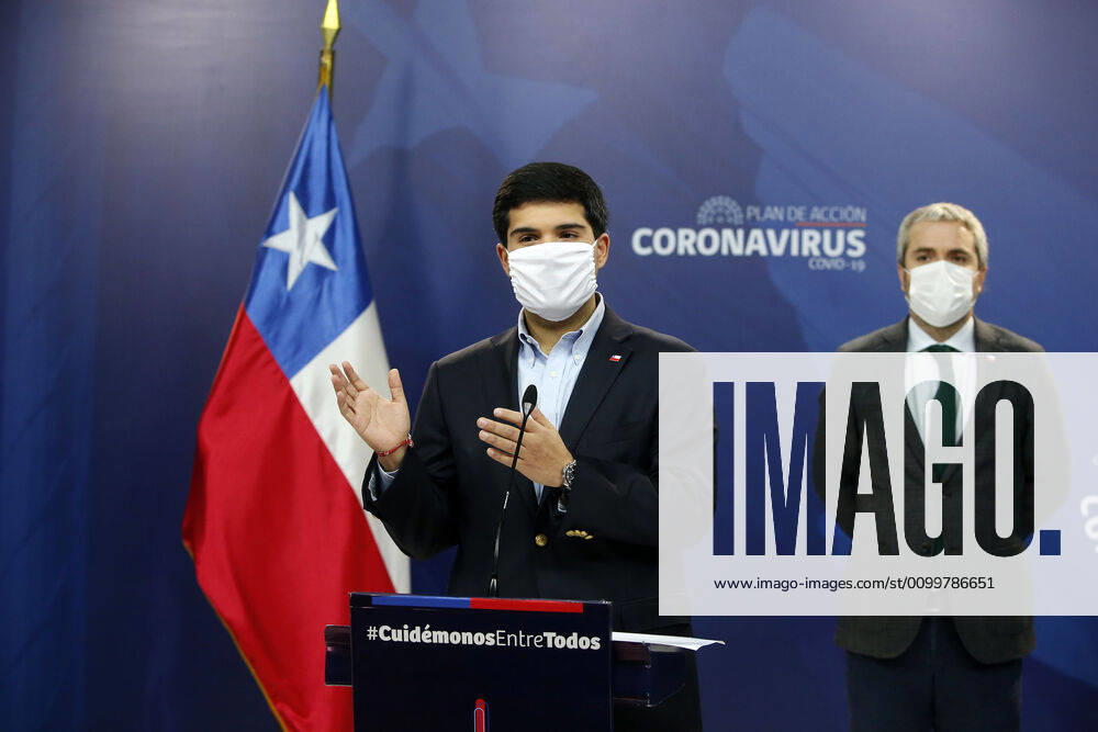 The Minister of National Assets, Julio Isamit and the Minister of the Interior, Gonzalo Blumel, announce that the COVID 19 Territorial Viewer is open to the public. Paul Plaza MBN Via Aton Chile, Santiago Chile Aton 414066