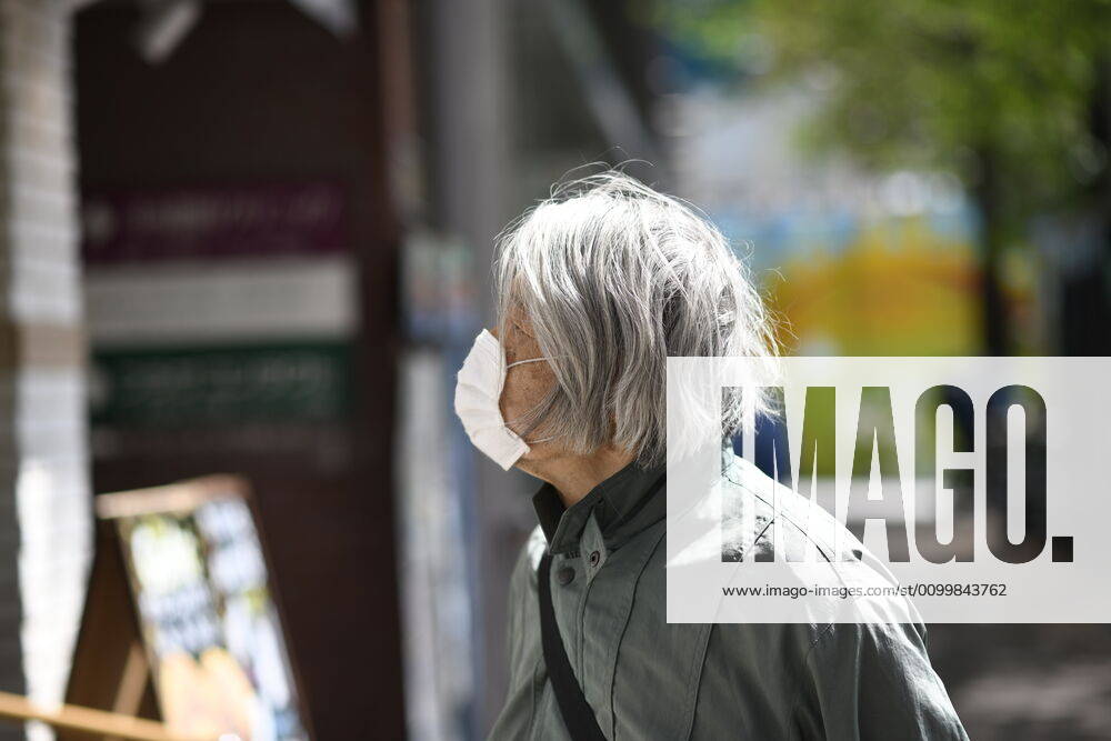 A woman wearing face masks is seen at Nakano shopping district amid the coronavirus outbreak on Friday, April 24, 2020 in Tokyo, Japan. Japanese Prime Minister Shinzo Abe declared a nationwide State of Emergency last week to stop the spreading of the coronavirus throughout the country. (Photo: Richard Atrero de Guzman AFLO) (125672628)