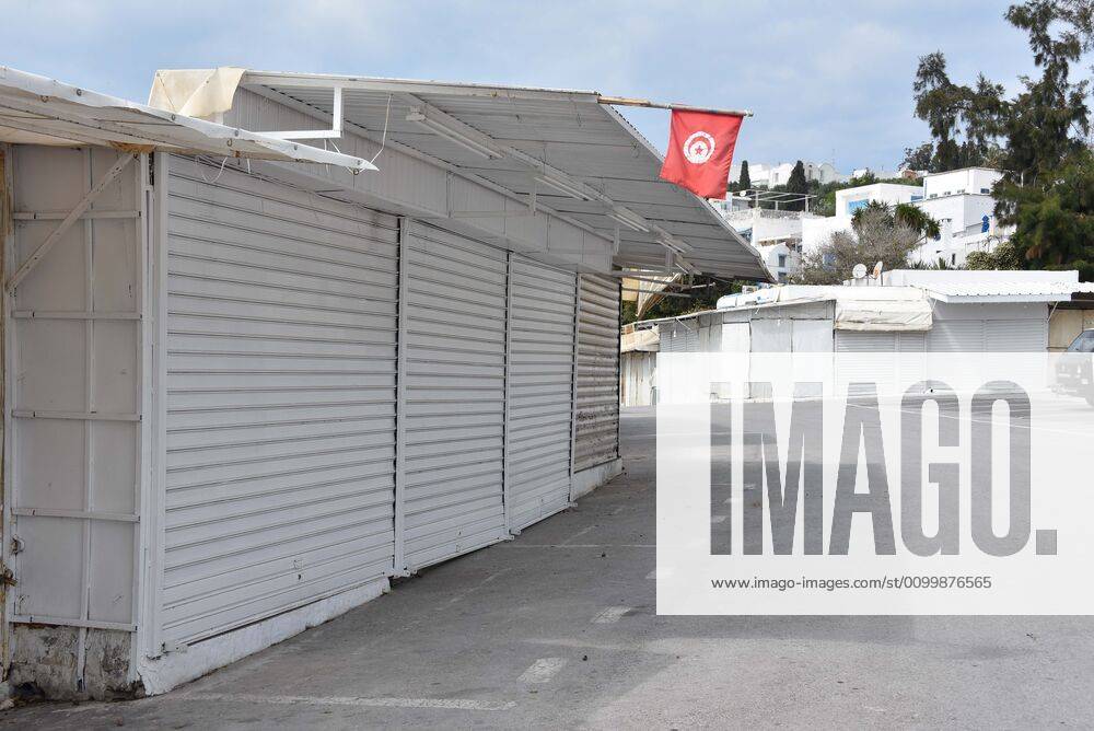Streets are seen empty after the nation-wide quarantine was declared as part of measures to halt the spread of the novel coronavirus pandemic in Sidi Bou Said town, near Tunis, Tunisia on April 24, 2020. NEWS : Covid 19 Coronavirus en Tunisie - Tunis - 24 04 2020 WASSIMJDIDI PANORAMIC