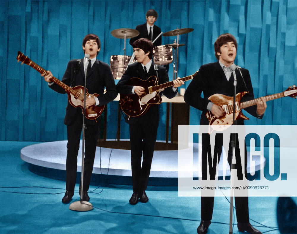 THE ED SULLIVAN SHOW, The Beatles (from left: Paul McCartney, Ringo Starr, George Harrison, John Lennon) in dress rehearsal, (Seaseon 17, ep. 1719, aired Feb. 9, 1964), 1948-71. Courtesy Everett Collection !ACHTUNG AUFNAHMEDATUM GESCHÄTZT! PUBLICATIONXNOTxINxCANxCHNxFRAxITAxJPNxNORxPOLxRUSxESPxUKxUSA