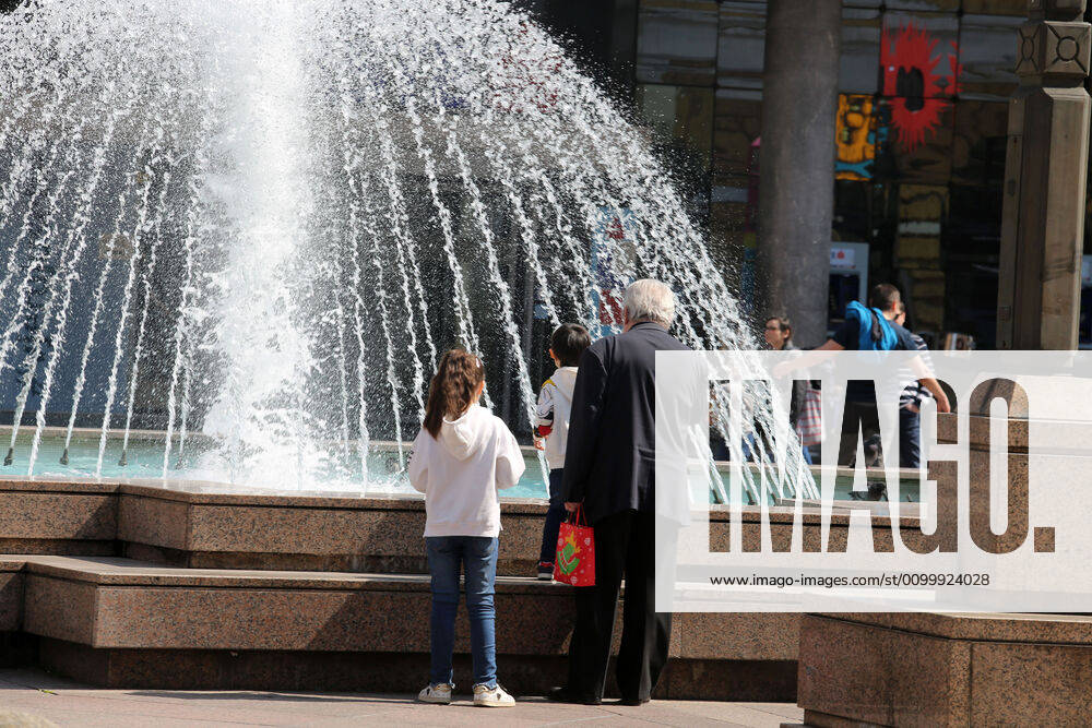 As traders prepare window displays to open, citizens stroll through Korzo 25.04.2020., Croatia, Rijeka - Numerous citizens walked through Korzo. Shops are setting up shop windows ahead of opening next week. GoranxKovacic PIXSELL