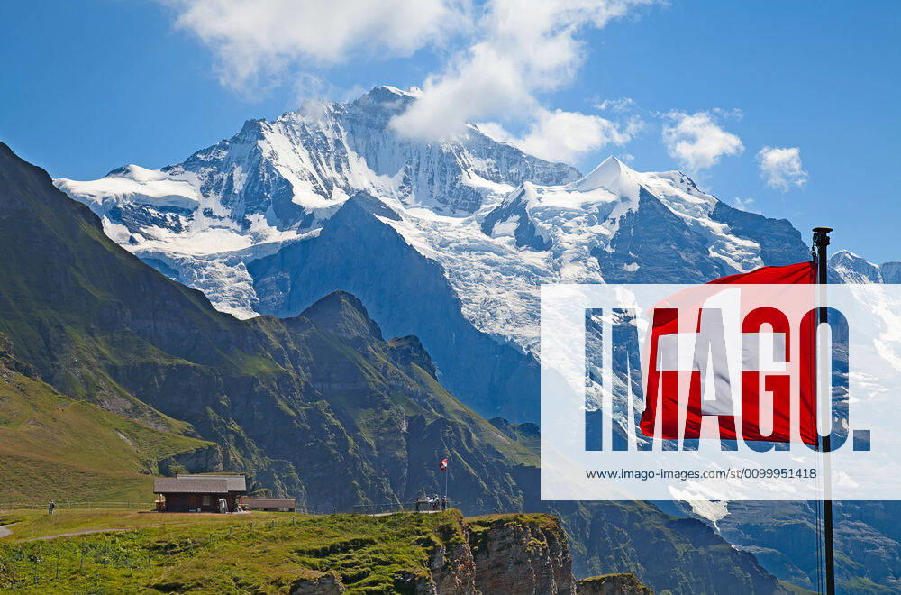 Jungfrau mount Famous mount Jungfrau in the swiss alps