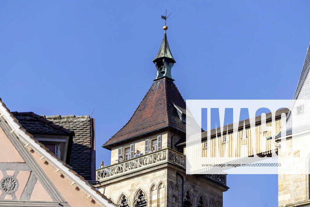 DEU, Germany, Baden Württemberg, Esslingen, 26 04 2020 The protestant town church St Dionys in Esslingen is a church from the Gothic period.