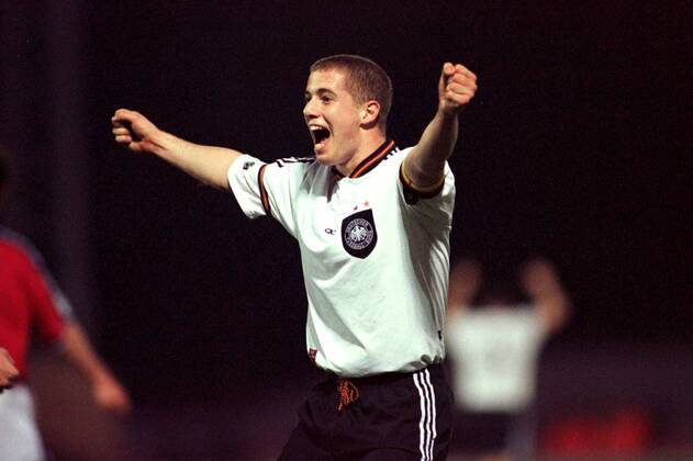 jubelnder Ricken Fußball Länderspiel Herren U21 - Nationalmannschaft Einzelbild Begeisterung, Freude,