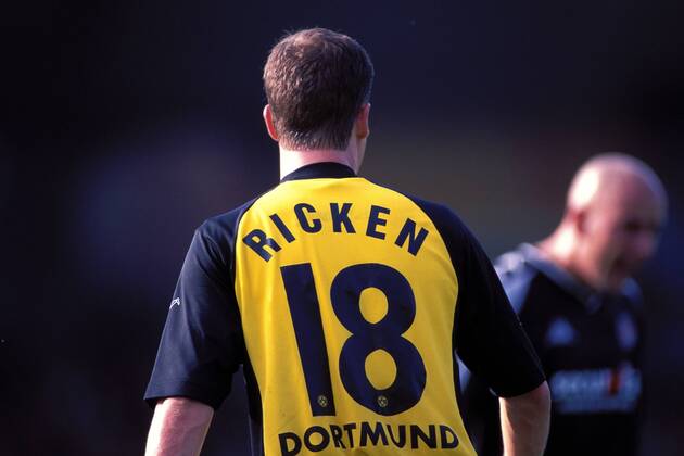 Lars Ricken (BVB) Fußball 1. BL Herren Saison 2001 2002, Vdia, St. Pauli - Borussia Dortmund 1:2 Einzelbild Stadion am Millerntor Hamburg
