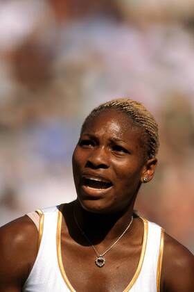 Serena Williams (USA) Tennis Damen All England Championships 2002, Grand Slam, WTA-Tour, Rasen, Rasenplatz, Rasentennis, Rasenturnier Porträt Wimbledon London