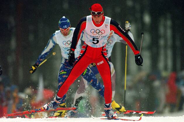 OLYMPIC LEGENDS: Thomas Alsgaard Thomas Alsgaard (Norwegen) Nordischer Skilauf OS Winter Herren Olympische Winterspiele 1998, Olympia, Olympiade, Spiele, Skisport, Ski Nordisch, Langlauf, Vneg Einzelbild Nagano
