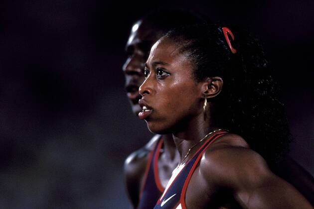 Gail Devers (USA) Leichtathletik OS Sommer Damen Olympische Sommerspiele 1996, Olympia, Olympiade, Spiele, Porträt Atlanta