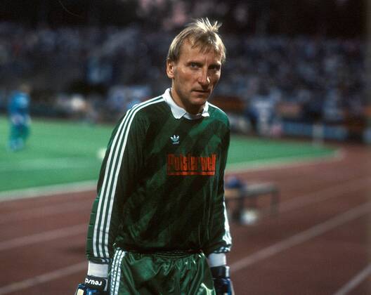 Torwart Wolfgang Kleff (Bochum) Fußball 1. BL Herren Saison 1985 1986, Bremen - VfL Bochum 0:0, Mfdia Einzelbild Bremen