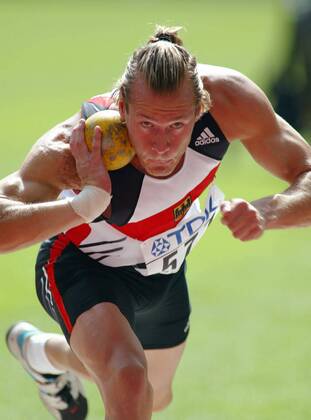 Andre Niklaus (Deutschland) Leichtathletik WM Herren Weltmeisterschaft 2003, Nationaltrikot, Einzelbild Paris