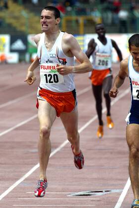 Rene Herms (LG Asics Pirna Deutschland) Leichtathletik Herren Meeting 2004, Leichtathletikmeeting, Sportfest, Leichtathletiksportfest, Vdig Gruppe Erfurt