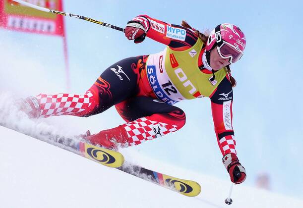 Janica Kostelic (Kroatien) Alpiner Skilauf Damen FIS Weltcup 2005 2006, Welt Cup, Worldcup, World, WC, Skisport, Ski Alpin, Riesenslalom Einzelbild Sölden