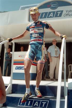 Marco Pantani (Italien Mercatone Uno) -  Radsport Herren Tour de France 1997, Straßenradsport, Straße, Rad, Vneg Einzelbild 15. Etappe: Courchevel - Morzine