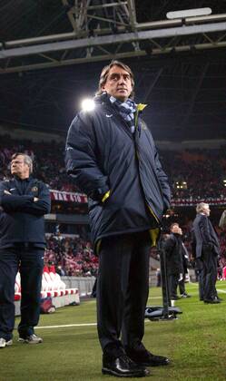 Trainer Roberto Mancini (Inter) -  Fußball EC 1 Herren Champions League 2005 2006, Achtelfinale, FC Internazionale Mailand Einzelbild Amsterdam
