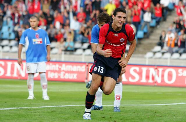 Torschütze Nicolas Fauvergue (Lille) jubelt -  (pan15527) Fußball EC 1 Herren Champions League Qualifikation 2006 2007, OSC Lille - Rabotnicki Kometal Skopje 3:0, Vdig Einzelbild Lille Freude, Fußball EC 1 Herren Champions League Qualifikation 2006 2007, OSC Lille - Rabotnicki Kometal Skopje 3:0, Vdig Einzelbild Lille Freude,  