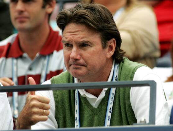 Jimmy Connors, Trainer von Andy Roddick (beide USA) zufrieden -  (nyp2006082846) Tennis Herren US Open 2006, ATP Tour, Grand Slam Einzelbild New York Tennis Herren US Open 2006, ATP Tour, Grand Slam Einzelbild New York