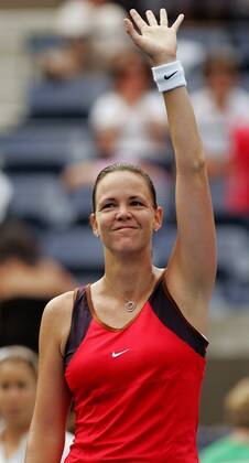 Lindsay Davenport (USA) jubelt -  (nyp2006082853) Tennis Damen US Open 2006, WTA Tour, Grand Slam Einzelbild New York Tennis Damen US Open 2006, WTA Tour, Grand Slam Einzelbild New York